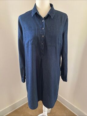 Old Navy Dark Navy Jean Dress Sz M
